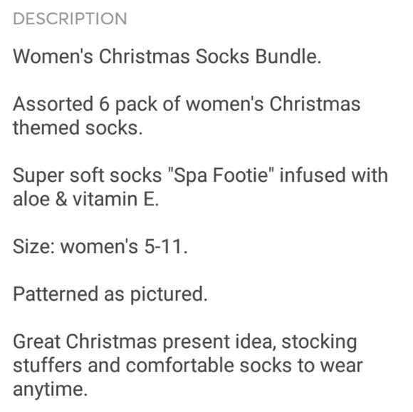 Pack of 6 Chrismas socs bundle - Picture 5 of 5